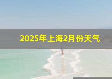 2025年上海2月份天气