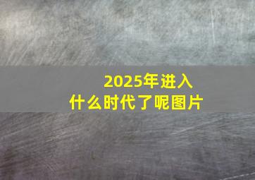 2025年进入什么时代了呢图片