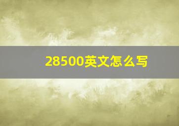 28500英文怎么写