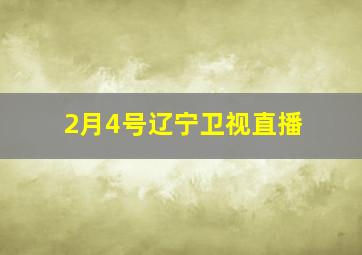 2月4号辽宁卫视直播