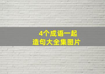 4个成语一起造句大全集图片