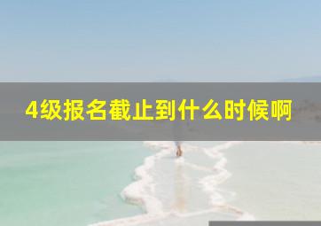 4级报名截止到什么时候啊