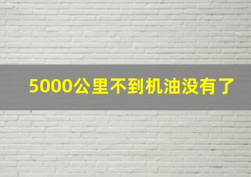 5000公里不到机油没有了