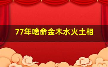 77年啥命金木水火土相