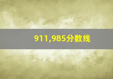 911,985分数线