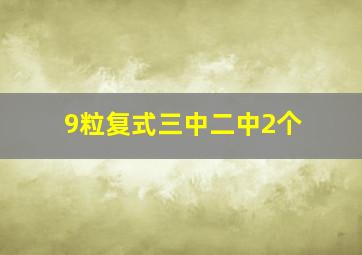 9粒复式三中二中2个