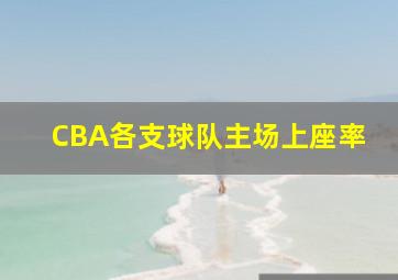 CBA各支球队主场上座率