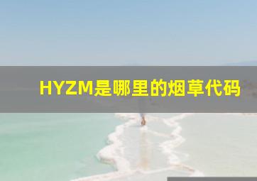 HYZM是哪里的烟草代码