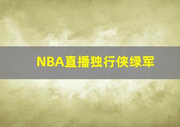 NBA直播独行侠绿军