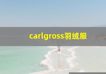 carlgross羽绒服