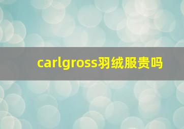 carlgross羽绒服贵吗