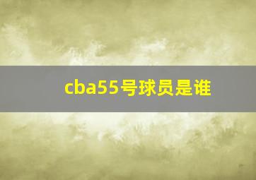 cba55号球员是谁