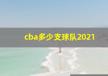 cba多少支球队2021