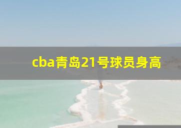 cba青岛21号球员身高