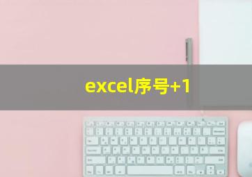 excel序号+1