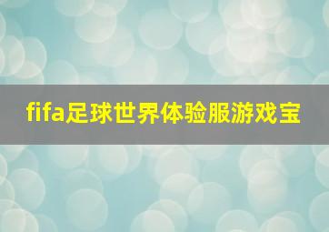 fifa足球世界体验服游戏宝