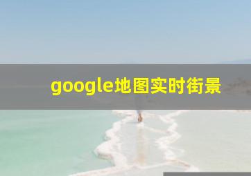 google地图实时街景