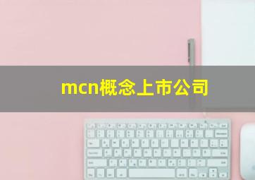 mcn概念上市公司