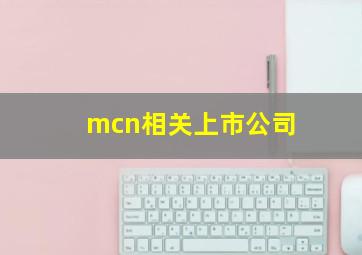 mcn相关上市公司