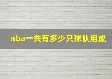 nba一共有多少只球队组成