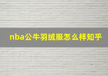 nba公牛羽绒服怎么样知乎