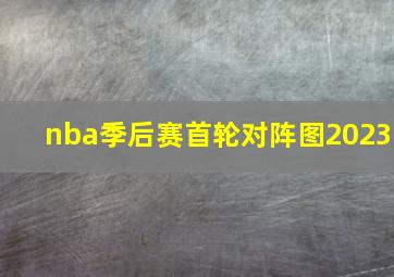 nba季后赛首轮对阵图2023