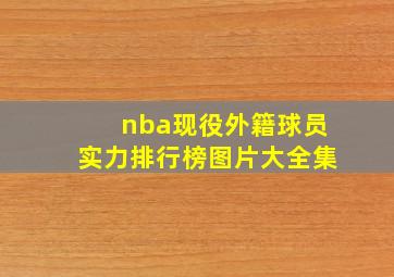 nba现役外籍球员实力排行榜图片大全集