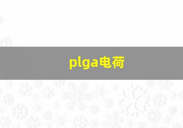 plga电荷