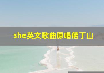 she英文歌曲原唱偌丁山