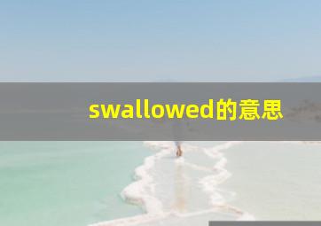 swallowed的意思