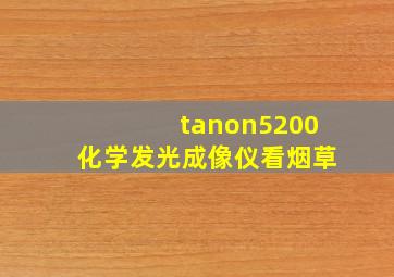 tanon5200化学发光成像仪看烟草