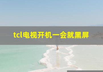 tcl电视开机一会就黑屏