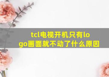 tcl电视开机只有logo画面就不动了什么原因