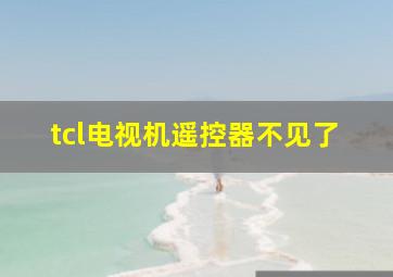 tcl电视机遥控器不见了