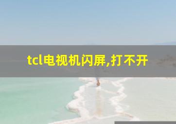 tcl电视机闪屏,打不开