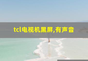 tcl电视机黑屏,有声音