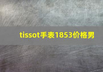 tissot手表1853价格男