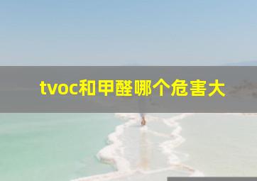 tvoc和甲醛哪个危害大