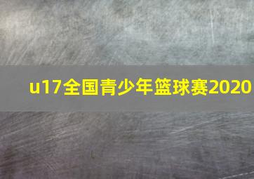 u17全国青少年篮球赛2020