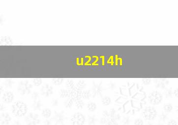 u2214h