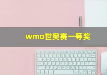 wmo世奥赛一等奖