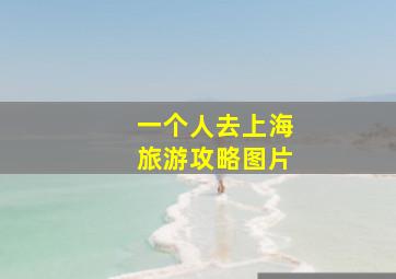 一个人去上海旅游攻略图片