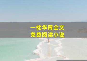 一枕华胥全文免费阅读小说