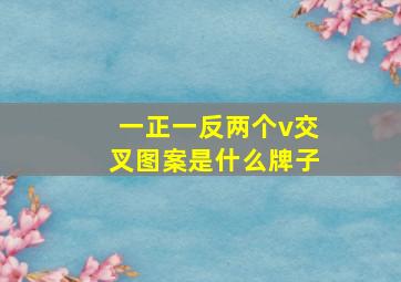 一正一反两个v交叉图案是什么牌子