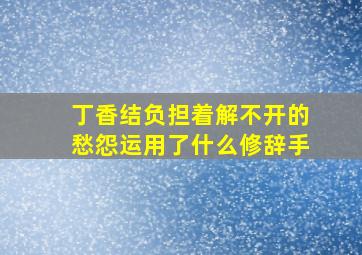 丁香结负担着解不开的愁怨运用了什么修辞手