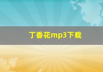 丁香花mp3下载