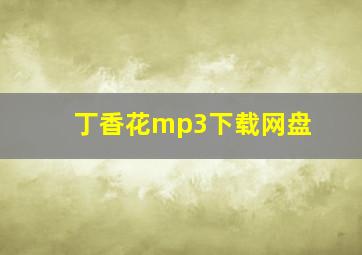 丁香花mp3下载网盘