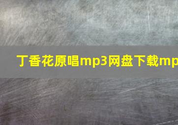 丁香花原唱mp3网盘下载mp3