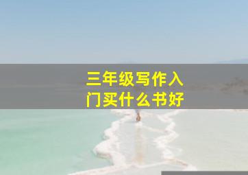 三年级写作入门买什么书好