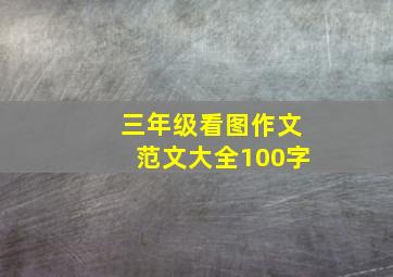 三年级看图作文范文大全100字